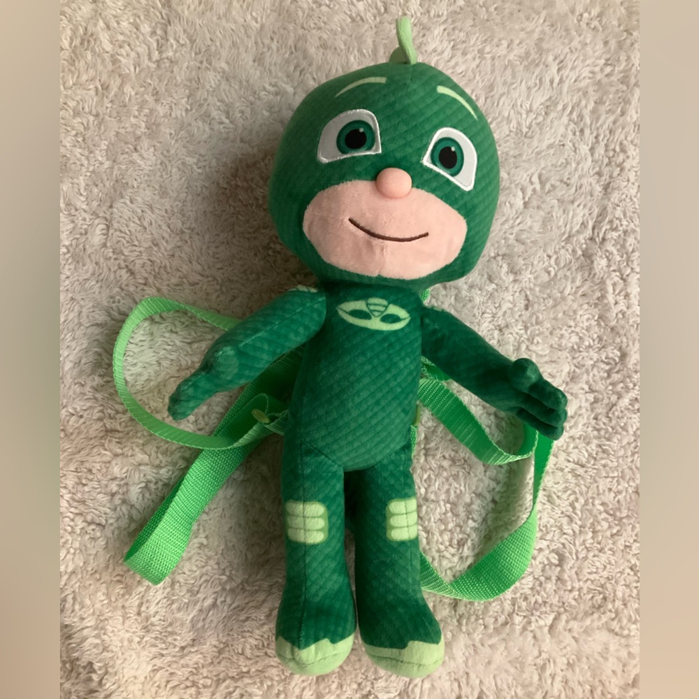 Hasbro PJ Masks Green Character Gekko Plush Backpack